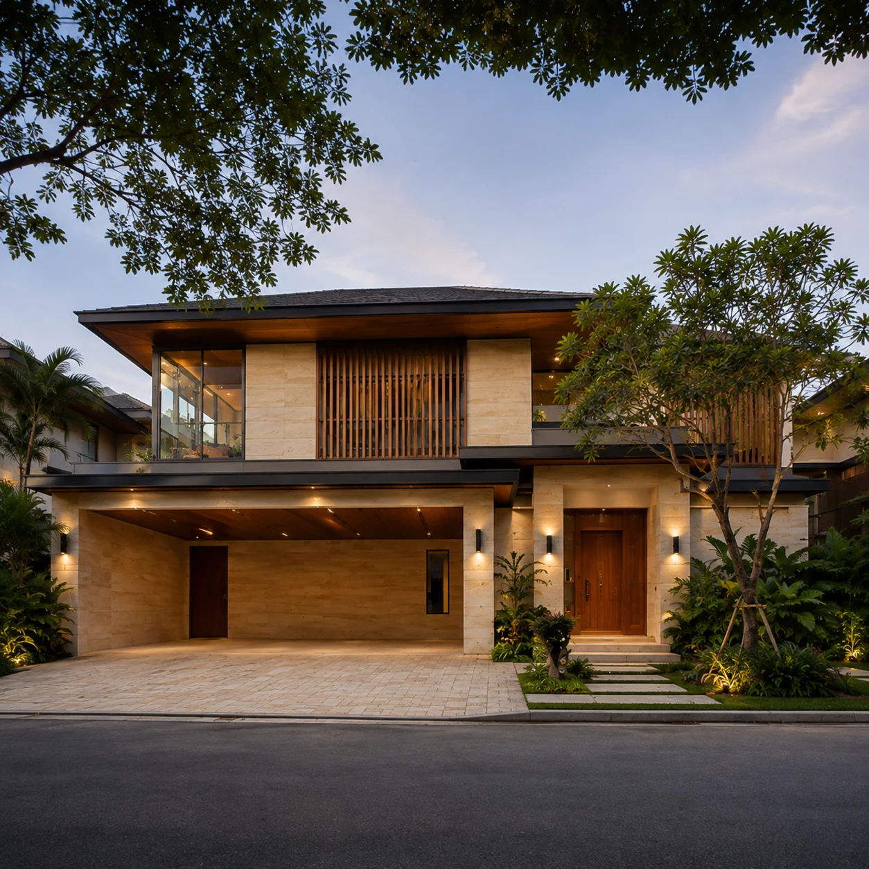 Casa Amara — Evening exterior