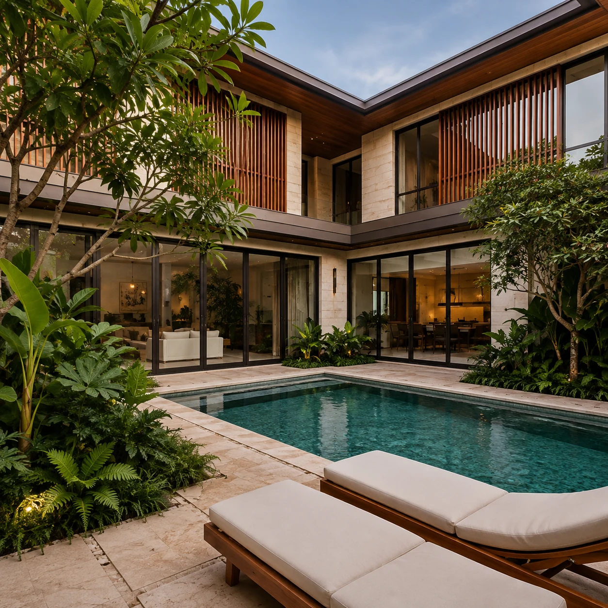 Casa Amara pool courtyard