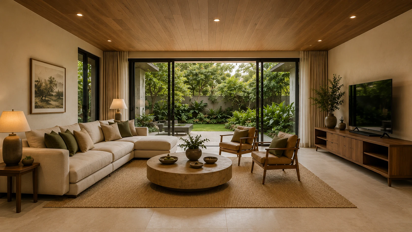 The Grove House — Living room
