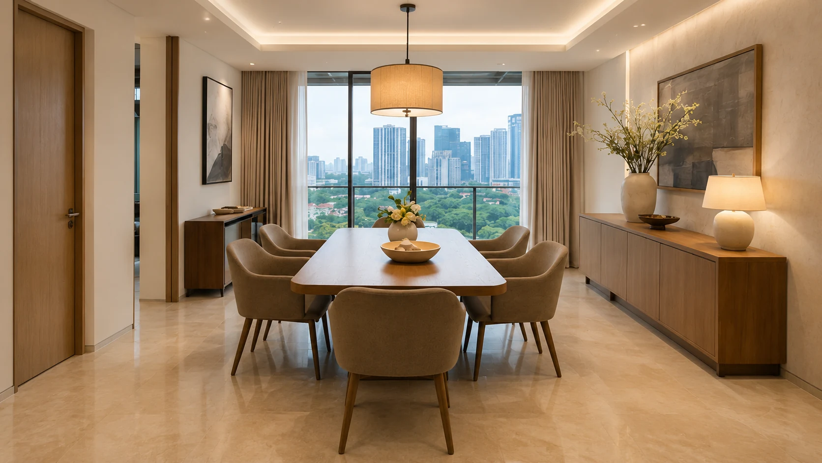 The Lumen Residence — Dining area