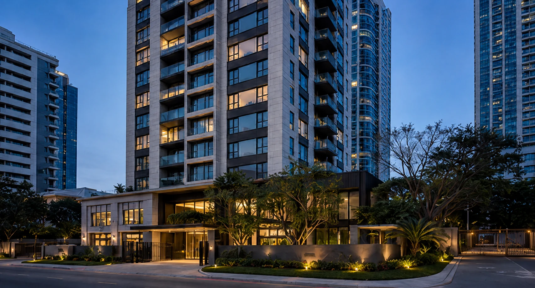 The Meridian Residence — Building exterior