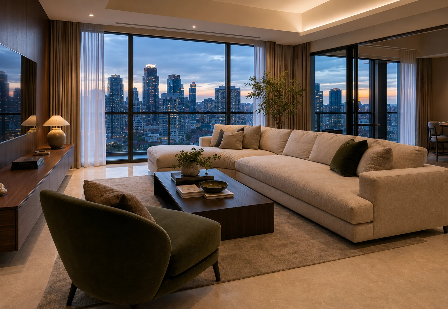 The Meridian Residence living room